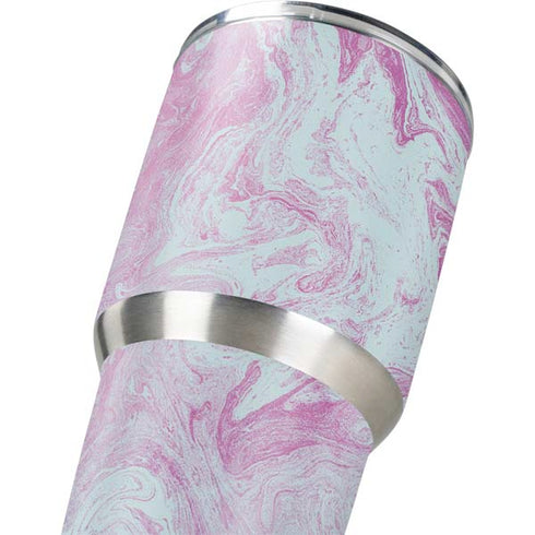 Blue and Purple Marble Yeti 30oz Rambler Tumbler Skin