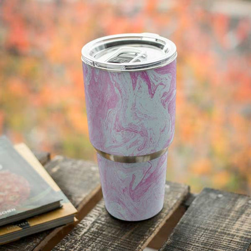 Blue and Purple Marble Yeti 30oz Rambler Tumbler Skin