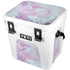 Blue and Purple Marble YETI Roadie 24 Hard Cooler Skin