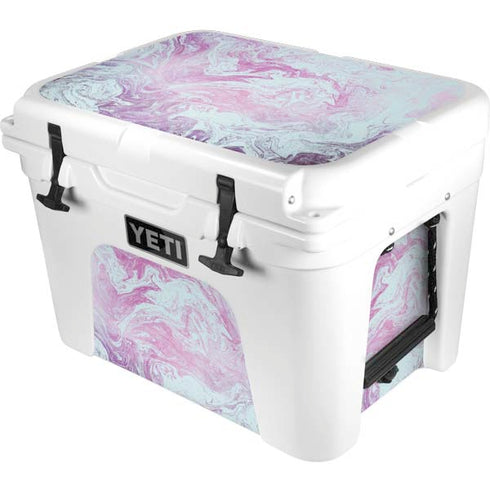 Blue and Purple Marble YETI Tundra 35 Hard Cooler Skin