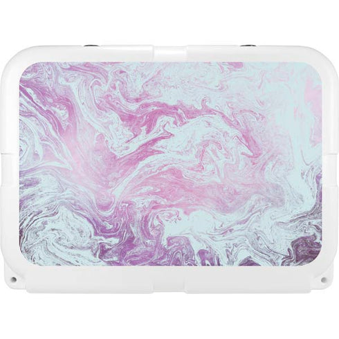 Blue and Purple Marble YETI Tundra 35 Hard Cooler Skin