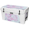Blue and Purple Marble YETI Tundra 75 Hard Cooler Skin