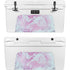 Blue and Purple Marble YETI Tundra 75 Hard Cooler Skin