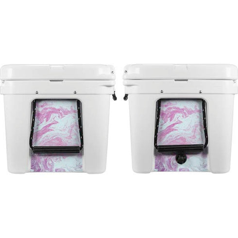 Blue and Purple Marble YETI Tundra 75 Hard Cooler Skin