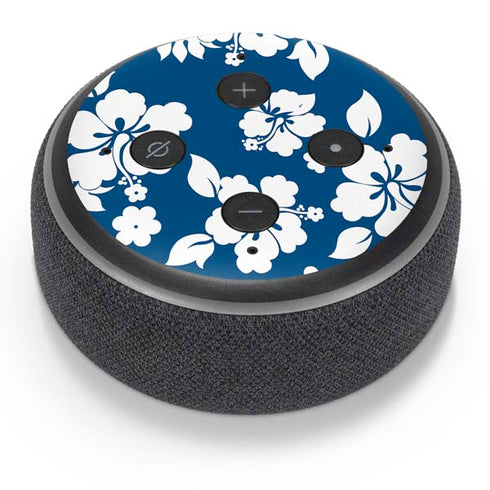 Blue and White Amazon Echo Dot Skin