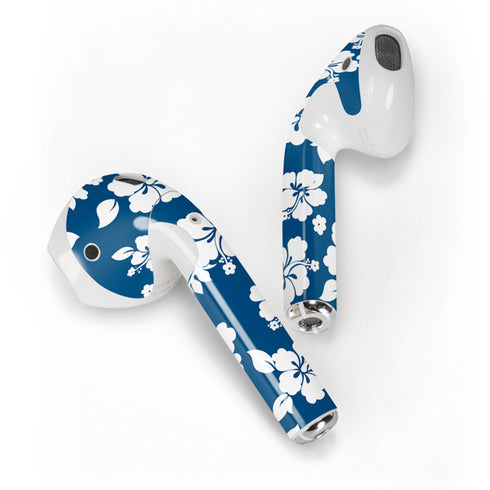 Blue and White Apple AirPods 2 Skin