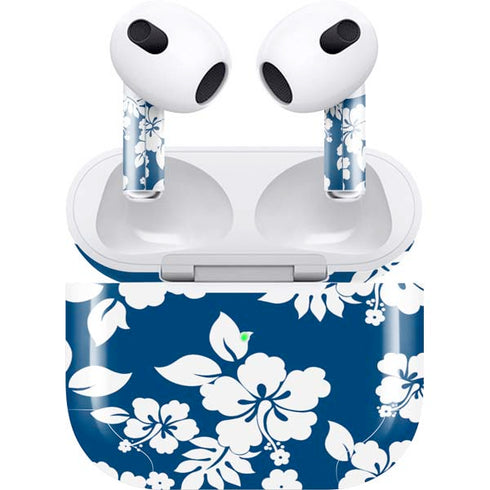 Blue and White Apple AirPods (3rd Gen 2021) Skin