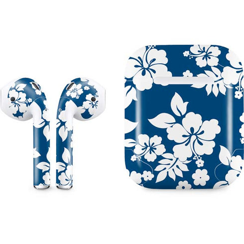 Blue and White Apple AirPods Skin