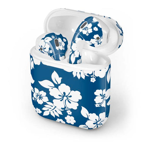 Blue and White Apple AirPods Skin