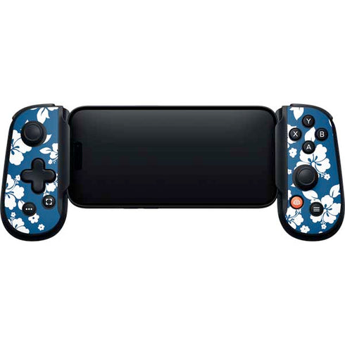 Blue and White Backbone One for iPhone Game Controller Skin