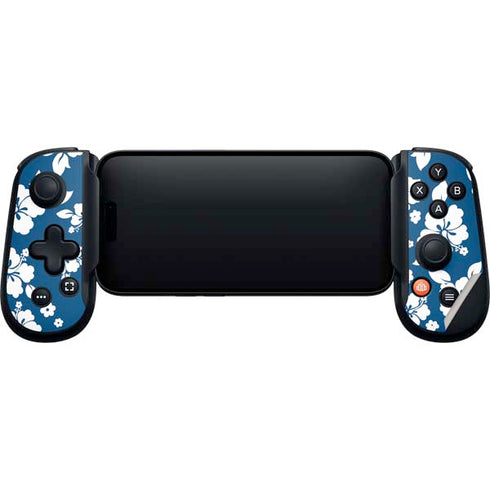 Blue and White Backbone One for iPhone Game Controller Skin