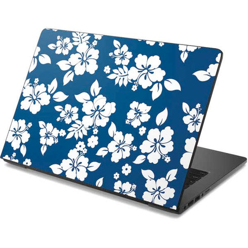 Blue and White Dell Chromebook Skin