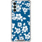 Blue and White Galaxy A13 5G Clear Case