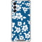 Blue and White Galaxy A15 5G Clear Case