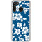 Blue and White Galaxy A21 Clear Case