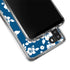 Blue and White Galaxy A21 Clear Case
