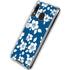 Blue and White Galaxy A30 Clear Case