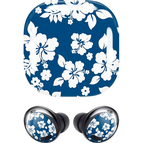 Blue and White Galaxy Buds Pro Skin