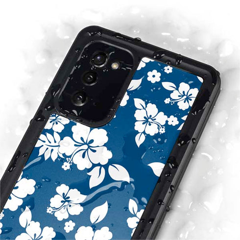 Blue and White Galaxy Note20 5G Waterproof Case