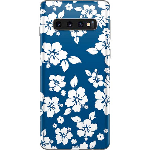 Blue and White Galaxy S10 Skin