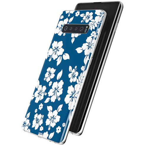 Blue and White Galaxy S10 Skin