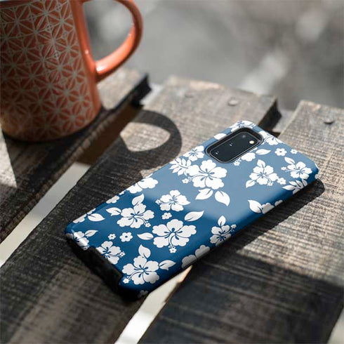 Blue and White Galaxy S20 Pro Case