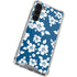 Blue and White Galaxy S23 Plus Clear Case