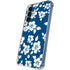 Blue and White Galaxy S24 Clear Case