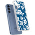 Blue and White Galaxy S24 Clear Case
