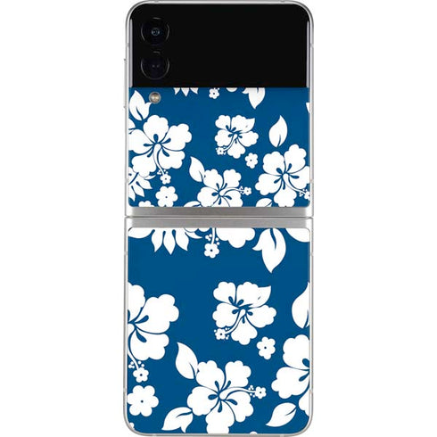 Blue and White Galaxy Z Flip3 5G Skin
