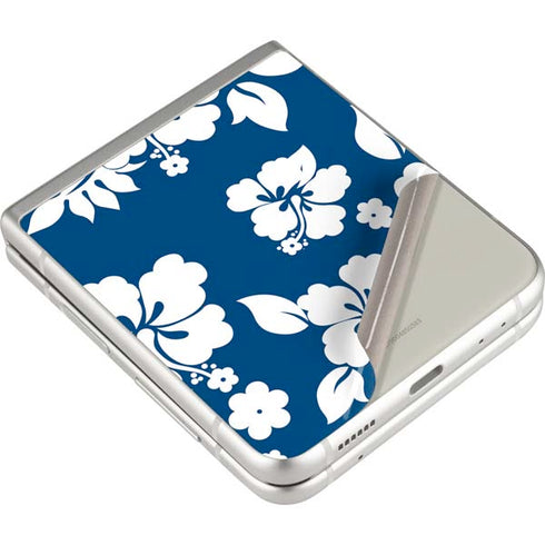 Blue and White Galaxy Z Flip3 5G Skin