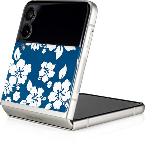 Blue and White Galaxy Z Flip3 5G Skin