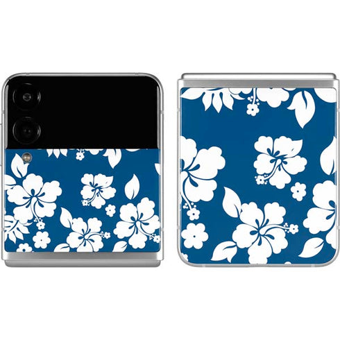 Blue and White Galaxy Z Flip4 5G Skin