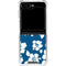 Blue and White Galaxy Z Flip5 5G Clear Case