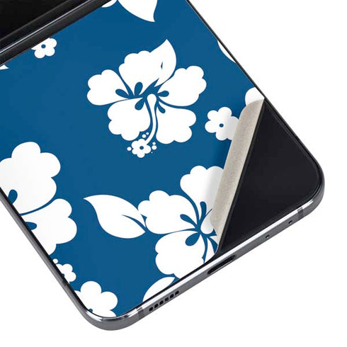 Blue and White Galaxy Z Flip5 5G Skin
