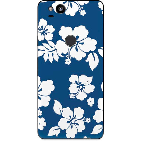 Blue and White Google Pixel 2 Skin