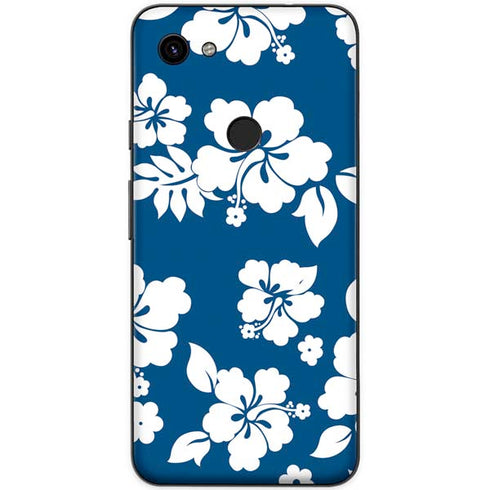 Blue and White Google Pixel 3a Skin
