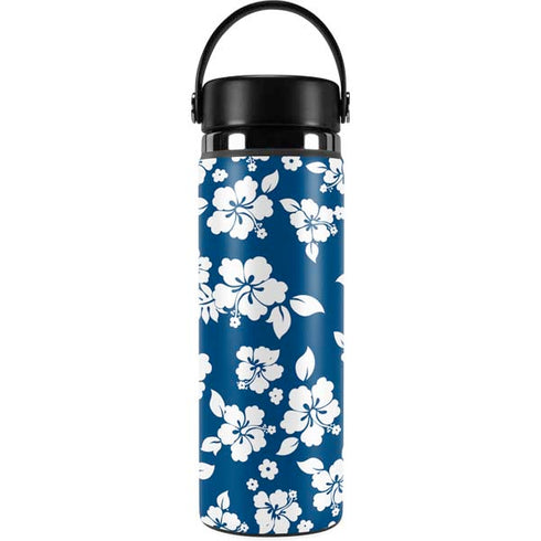 Blue and White Hydro Flask 20oz Wide Mouth Skin