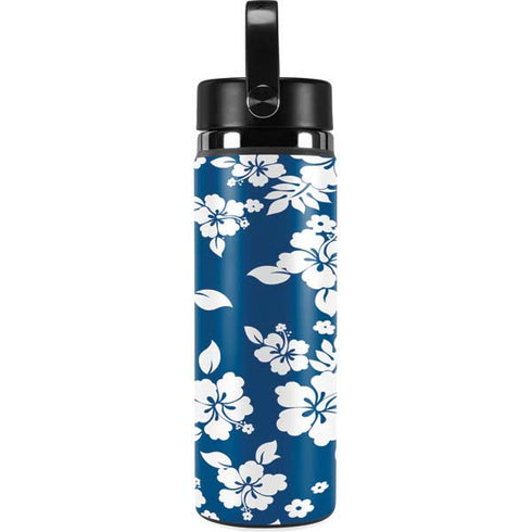 Blue and White Hydro Flask 20oz Wide Mouth Skin