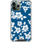 Blue and White iPhone 11 Pro Max Clear Case