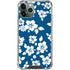 Blue and White iPhone 11 Pro Max Clear Case
