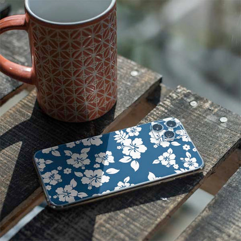 Blue and White iPhone 11 Pro Max Skin