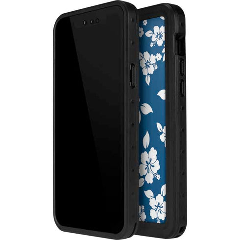 Blue and White iPhone 12 Mini Waterproof Case