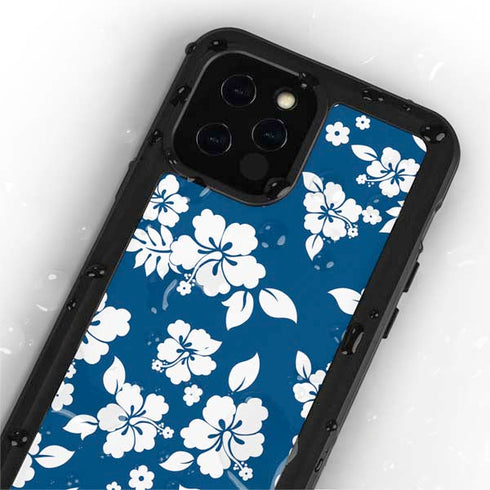 Blue and White iPhone 12 Pro Waterproof Case