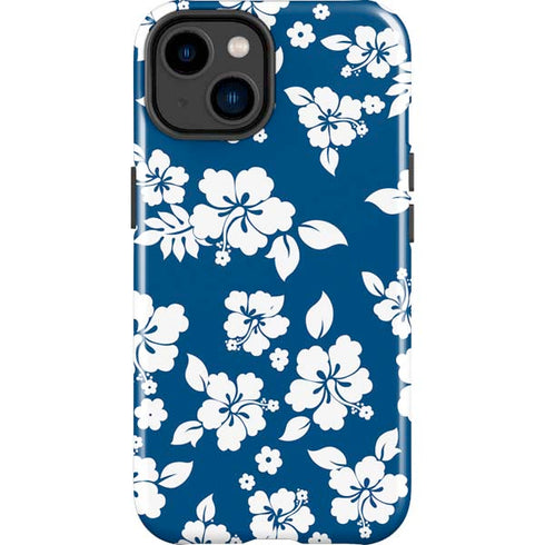 Blue and White iPhone 15 Plus Impact Case