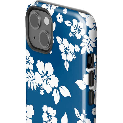 Blue and White iPhone 15 Plus Impact Case