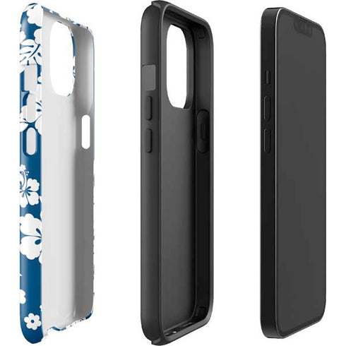 Blue and White iPhone 15 Plus Impact Case