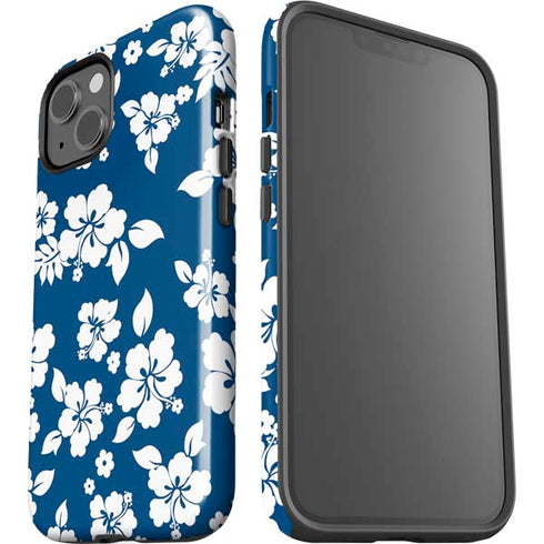 Blue and White iPhone 15 Plus Impact Case