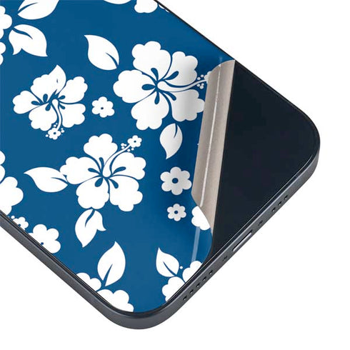 Blue and White iPhone 15 Plus Skin