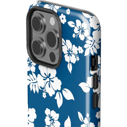 Blue and White iPhone 15 Pro Impact Case
